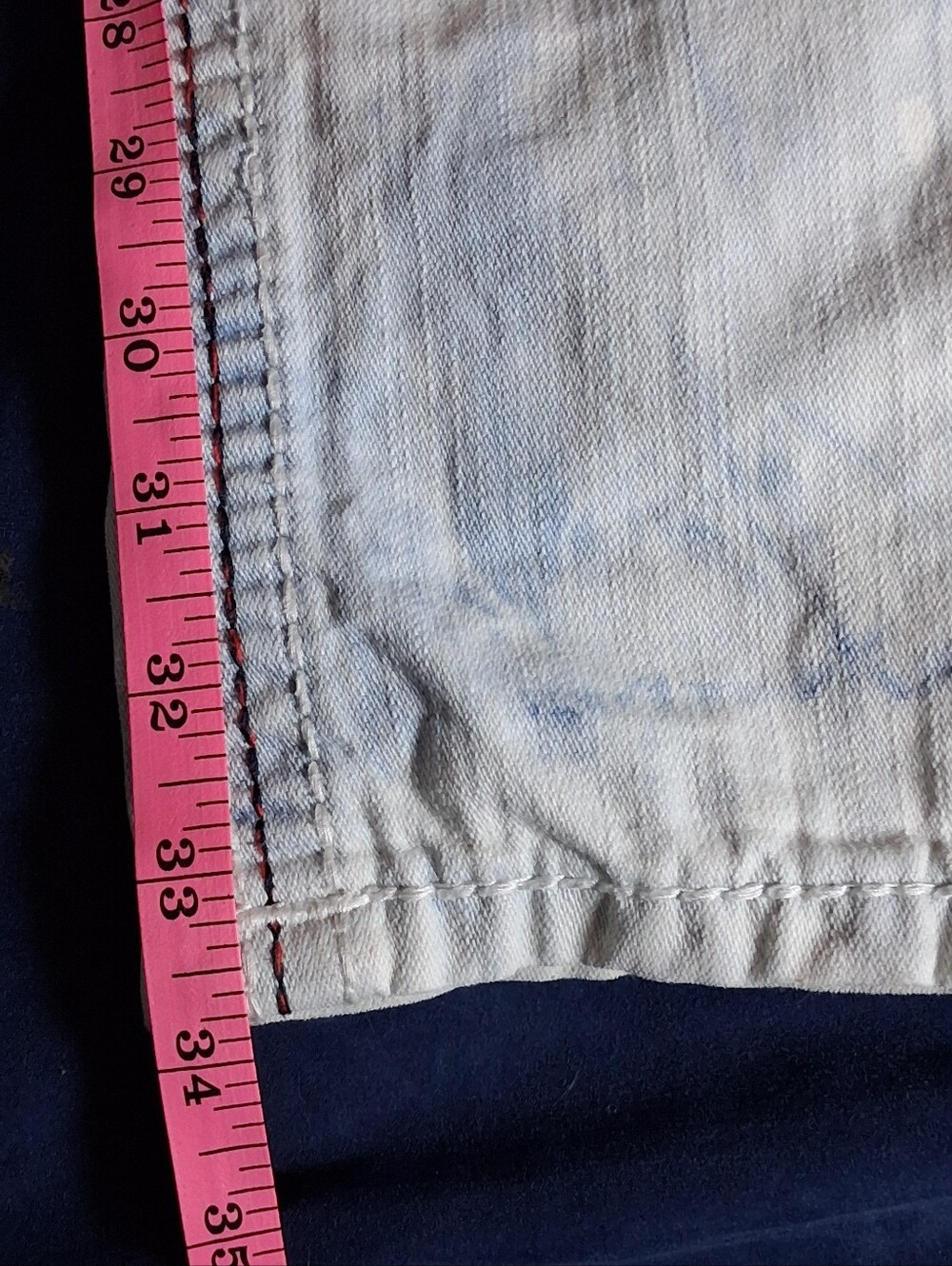 Men's Rock Revival Alternative Straight Jeans –Size 34/34 Distressed Acid Wash - Picture 11 of 11